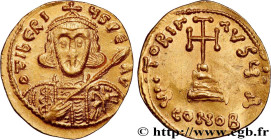 TIBERIUS III APSIMAR
Type : Solidus 
Date : 698-705 
Mint name / Town : Constantinople 
Metal : gold 
Millesimal fineness : 1000  ‰
Diameter : 21,5  m...