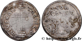 LEO III and CONSTANTINE V
Type : Miliaresion 
Date : c. 720-741 
Mint name / Town : Constantinople 
Metal : silver 
Millesimal fineness : 1000  ‰
Diam...