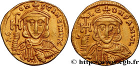 CONSTANTINE V and LEO IV
Type : Solidus 
Date : 741-751 
Mint name / Town : Constantinople 
Metal : copper 
Millesimal fineness : 1,000  ‰
Diameter : ...