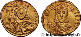 NICEPHORUS I and STAURACIUS 
Type : Solidus 
Date : 803-811 
Mint name / Town : Constantinople 
Metal : gold 
Diameter : 18,5  mm
Orientation dies : 6...
