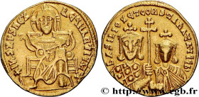 BASIL I and CONSTANTINE
Type : Solidus 
Date : 868-879 
Mint name / Town : Constantinople 
Metal : gold 
Millesimal fineness : 1.000  ‰
Diameter : 20 ...