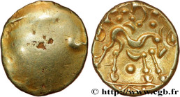 AMBIANI (Area of Amiens)
Type : Statère d'or uniface 
Date : c. 60-50 AC. 
Mint name / Town : Amiens (80) 
Metal : gold 
Diameter : 19  mm
Weight : 6,...