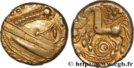 GALLIA BELGICA - REMI (Area of Reims)
Type : Statère à l'œil, classe I 
Date : c. 100-50 AC. 
Mint name / Town : Reims (51) 
Metal : gold 
Diameter : ...