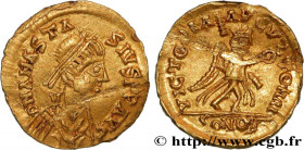 MONNAYAGE PSEUDO-IMPERIAL IN THE NAME OF ANASTASIUS I - VISIGOTHS OR BURGUNDIANS
Type : Triens à la victoire, au nom d’Anastase 
Date : c. 500-520 
Me...