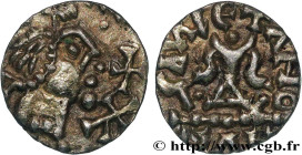 MEROVINGIAN COINAGE - BANASSAC (BANNACIACO) - Lozere
Type : Triens à la croisette et au chrisme 
Date : c. 620-640 
Mint name / Town : Banassac (48) 
...