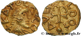 CHATOU (CATONACO)
Type : Triens, Audoaldus monétaire 
Date : (VIIe siècle) 
Mint name / Town : Chatou (78) 
Metal : gold 
Diameter : 10,5  mm
Orientat...