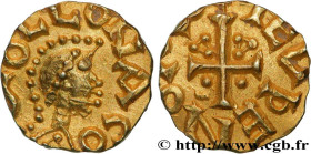 MEROVINGIAN COINAGE - SOLLONACO - SAUNAY (Indre-et-Loire)
Type : Triens, Leudeno monétaire 
Date : c. 620-640 
Mint name / Town : Saunay (37) 
Metal :...