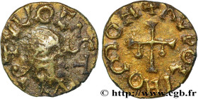 LORRAINE - TOUL
Type : Triens fourré 
Date : c. 600-675 
Mint name / Town : Toul 
Diameter : 10,5  mm
Orientation dies : 4  h.
Weight : 1  g.
Rarity :...