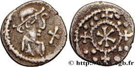 CLERMONT-FERRAND - CIVITAS ARVERNORUM
Type : Triens 
Date : v. 670 
Mint name / Town : Clermont-Ferrand ou Reims ? 
Metal : gold 
Diameter : 13  mm
We...