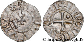 LOUIS IV - IMMOBILIZED COINAGE
Type : Denier 
Date : c. 970-980 
Mint name / Town : Langres 
Metal : silver 
Diameter : 21,5  mm
Orientation dies : 10...