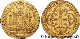 PHILIP VI OF VALOIS
Type : Écu d'or à la chaise 
Date : 01/01/1337 
Date : n.d. 
Metal : gold 
Millesimal fineness : 1000  ‰
Diameter : 28  mm
Orienta...
