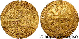 HENRY VI OF LANCASTER
Type : Salut d'or 
Date : 06/09/1423 
Date : n.d. 
Mint name / Town : Rouen 
Metal : gold 
Millesimal fineness : 1000  ‰
Diamete...