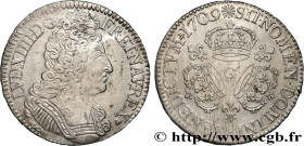 LOUIS XIV "THE SUN KING"
Type : Écu aux trois couronnes 
Date : 1709 
Mint name / Town : Poitiers 
Quantity minted : 176860 
Metal : silver 
Millesima...