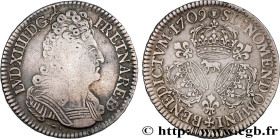 LOUIS XIV "THE SUN KING"
Type : Demi-écu aux trois couronnes de Béarn 
Date : 1709 
Mint name / Town : Pau 
Metal : silver 
Millesimal fineness : 917 ...