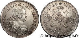 LOUIS XV THE BELOVED
Type : Écu dit "aux huit L" 
Date : 1724 
Mint name / Town : Paris 
Quantity minted : 918810 
Metal : silver 
Millesimal fineness...