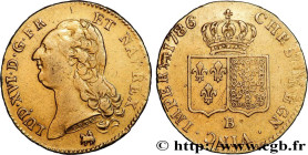 LOUIS XVI
Type : Double louis d'or dit "aux écus accolés" 
Date : 1786 
Mint name / Town : Rouen 
Quantity minted : 3969 
Metal : gold 
Millesimal fin...