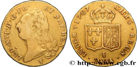 LOUIS XVI
Type : Double louis d'or dit "aux écus accolés" 
Date : 1787 
Mint name / Town : Limoges 
Quantity minted : 10117 
Metal : gold 
Millesimal ...