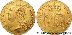 LOUIS XVI
Type : Louis d'or dit "aux écus accolés" 
Date : 1786 
Mint name / Town : Lille 
Quantity minted : 1298715 
Metal : gold 
Millesimal finenes...