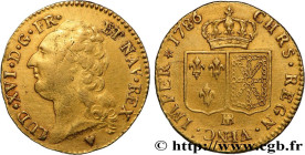 LOUIS XVI
Type : Louis d'or dit "aux écus accolés" 
Date : 1786 
Mint name / Town : Strasbourg 
Quantity minted : 195751 
Metal : gold 
Millesimal fin...