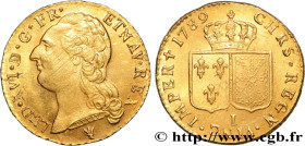 LOUIS XVI
Type : Louis d'or dit "aux écus accolés" 
Date : 1789 
Mint name / Town : Limoges 
Quantity minted : 21968 
Metal : gold 
Millesimal finenes...