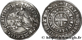 COUNTY OF HAINAULT - MARGARET OF FLANDERS
Type : Demi-gros au cavalier ou baudequin 
Date : n.d. 
Mint name / Town : Valenciennes 
Metal : silver 
Dia...