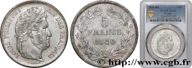 LOUIS-PHILIPPE I
Type : 5 francs IIe type Domard 
Date : 1840 
Mint name / Town : Strasbourg 
Quantity minted : 1.200.538 
Metal : silver 
Millesimal ...
