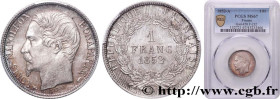 II REPUBLIC
Type : 1 franc Louis-Napoléon 
Date : 1852 
Mint name / Town : Paris 
Quantity minted : 1015084 
Metal : silver 
Millesimal fineness : 900...