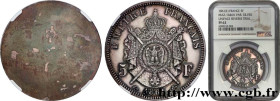 SECOND EMPIRE
Type : Essai Uniface en bronze argenté de revers de 5 francs Barre, Flan Bruni 
Date : 1861 
Mint name / Town : Paris 
Metal : silver pl...
