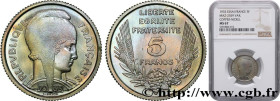 III REPUBLIC
Type : Essai de 5 francs Bazor en cupro-nickel non magnétique, poids standard 
Date : 1933 
Mint name / Town : Paris 
Quantity minted : -...