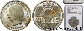 FRENCH STATE
Type : Essai hybride de 20 francs Pétain en cupro-nickel par Vézien / Cochet 
Date : (1941) 
Date : n.d. 
Mint name / Town : Paris 
Quant...