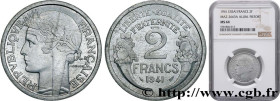 FRENCH STATE
Type : Essai (piéfort ?) de 2 francs Morlon, aluminium, poids très lourd 
Date : 1941 
Mint name / Town : Paris 
Quantity minted : --- 
M...