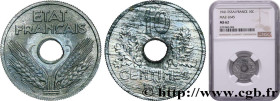 FRENCH STATE
Type : Essai de 10 centimes État français, grand module 
Date : 1941 
Mint name / Town : Paris 
Metal : zinc 
Diameter : 21  mm
Orientati...