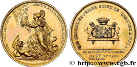 CHARLES X
Type : Médaille de mariage 
Date : 1826 
Metal : gold plated silver 
Diameter : 50,5  mm
Weight : 65,96  g.
Edge : gravée : MARIE FRANCOIS J...