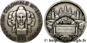 III REPUBLIC
Type : Médaille, Exposition coloniale internationale 
Date : 1931 
Metal : silver 
Millesimal fineness : 850  ‰
Diameter : 67,5  mm
Engra...
