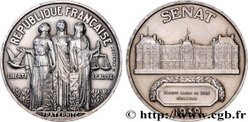 III REPUBLIC
Type : Médaille, Sénat, Sénateur 
Date : 1939 
Metal : silver 
Millesimal fineness : 850  ‰
Diameter : 49,5  mm
Engraver : CROUZAT Léopol...