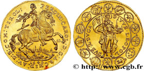AUSTRIA - TYROL - FERDINAND-CHARLES
Type : Médaille commémorative, refrappe de la 2 Ducats 
Date : (1642)/1963 
Metal : gold 
Diameter : 27  mm
Weight...