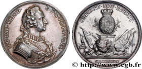 BAVARIA - KARL THEODOR
Type : Médaille, Traité d’Aix-la-Chapelle 
Date : 1748 
Metal : silver 
Diameter : 48,5  mm
Weight : 51,18  g.
Edge : lisse 
Pu...