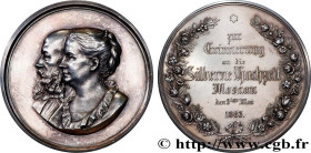 RUSSIA
Type : Médaille, Noces d’argent 
Date : 1883 
Mint name / Town : Russie, Moscou 
Metal : silver 
Diameter : 63  mm
Weight : 123,85  g.
Edge : l...