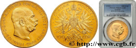 AUSTRIA - FRANZ-JOSEPH I
Type : 100 Corona Proof  
Date : 1915 
Mint name / Town : Vienne 
Metal : gold 
Millesimal fineness : 900  ‰
Diameter : 37  m...