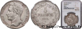 BELGIUM - KINGDOM OF BELGIUM - LEOPOLD I
Type : 5 Francs  
Date : 1833 
Quantity minted : 1125666 
Metal : silver 
Millesimal fineness : 900  ‰
Diamet...