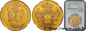 BRAZIL - MARIA I
Type : Pièce de 6 400 reis ou Peça 
Date : 1797 
Mint name / Town : Rio de Janeiro 
Quantity minted : 214000 
Metal : gold 
Millesima...