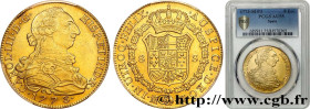 SPAIN - KINGDOM OF SPAIN - CHARLES III
Type : 8 escudos 
Date : 1773 
Mint name / Town : Madrid 
Metal : gold 
Millesimal fineness : 875  ‰
Diameter :...
