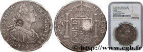 GREAT BRITAIN - GEORGE III
Type : Dollar contremarqué sur une 8 reales 1793 de Mexico 
Date : (1799) 
Quantity minted : - 
Metal : silver 
Millesimal ...