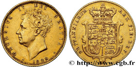 GREAT BRITAIN - GEORGE IV
Type : Souverain, (Sovereign) 
Date : 1829 
Mint name / Town : Londres 
Quantity minted : 2444652 
Metal : gold 
Millesimal ...