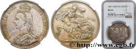 GREAT-BRITAIN - VICTORIA
Type : 1 Crown buste du jubilé 
Date : 1887 
Quantity minted : 173000 
Metal : silver 
Millesimal fineness : 925  ‰
Diameter ...