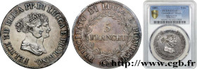 ITALY - PRINCIPALTY OF LUCCA AND PIOMBINO - FELIX BACCIOCHI AND ELISA BONAPARTE
Type : 5 Franchi - Moyens bustes 
Date : 1805 
Mint name / Town : Flor...