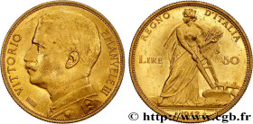ITALY - KINGDOM OF ITALY - VICTOR-EMMANUEL III
Type : 50 Lire 
Date : 1912 
Mint name / Town : Rome 
Quantity minted : 11230 
Metal : gold 
Millesimal...