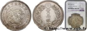 JAPAN
Type : Trade Dollar 
Date : 1876 
Quantity minted : 1514000 
Metal : silver 
Millesimal fineness : 900  ‰
Diameter : 38,58  mm
Orientation dies ...