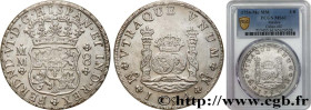 SPANISH AMERICA - MEXICO - FERDINAND VI
Type : 8 Reales MM 
Date : 1757 
Mint name / Town : Mexico 
Quantity minted : - 
Metal : silver 
Millesimal fi...