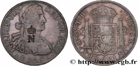 MEXICO - FERDINAND VII
Type : 8 Reales, contremarque N couronné 
Date : 1808 
Mint name / Town : Mexico 
Quantity minted : - 
Metal : silver 
Diameter...